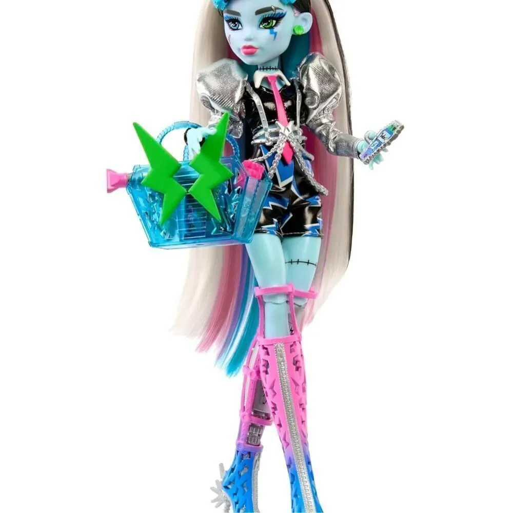 Monster High Doll, Amped Up Frankie Stein Rockstar NIB